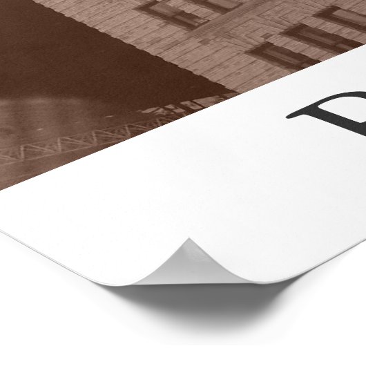 Boston - "Verlichte stad" Poster (Hoek)