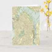 Boston Vintage Kaart Ansichtkaart (Gele Bloem)