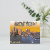 Boston Vintage retro ansichtkaart Briefkaart (Staand voorkant)