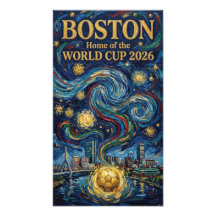 Boston Voetbal Kunst 2026 Skyline Stadion Ontwerp