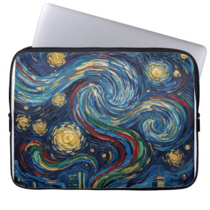 Boston Voetbal Kunst 2026 Skyline Stadion Ontwerp Laptop Sleeve