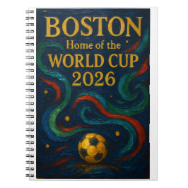 Boston Voetbal Kunst 2026 Voetbal Design Notitieboek