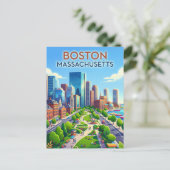 Boston VS Briefkaart (Staand voorkant)