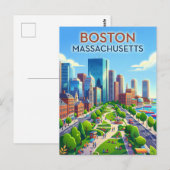 Boston VS Briefkaart (Voorkant / Achterkant)