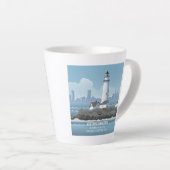 Boston vuurtoren latte mok (Rechterhoek)