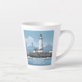 Boston vuurtoren latte mok