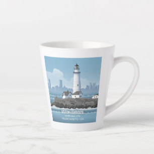 Boston vuurtoren latte mok