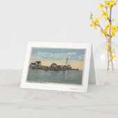 Boston, Vuurtoren MABoston bij de Haven van Boston Kaart (Gele Bloem)