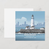 Boston Vuurtorenkaart (Voorkant / Achterkant)