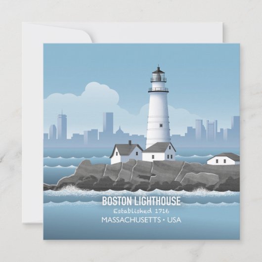 Boston Vuurtorenkaart (Voorkant)