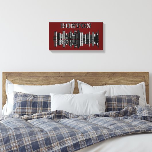 Boston Wall Art Canvas (Insitu (Slaapkamer))