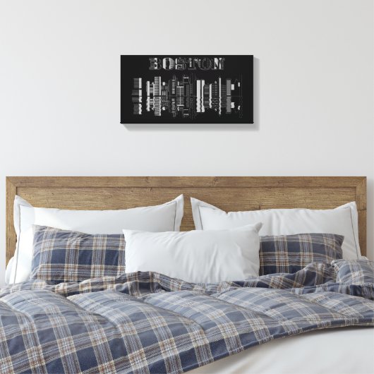 Boston Wall Art Canvas Afdruk (Insitu (Slaapkamer))