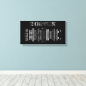 Boston Wall Art Canvas Afdruk (Insitu (Houten vloer))