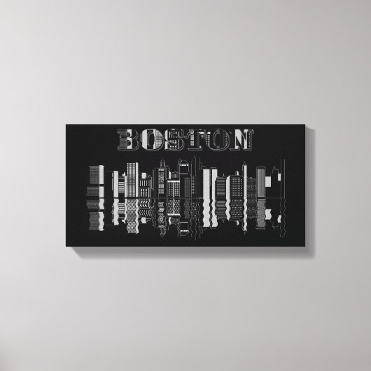 Boston Wall Art Canvas Afdruk (Voorkant)