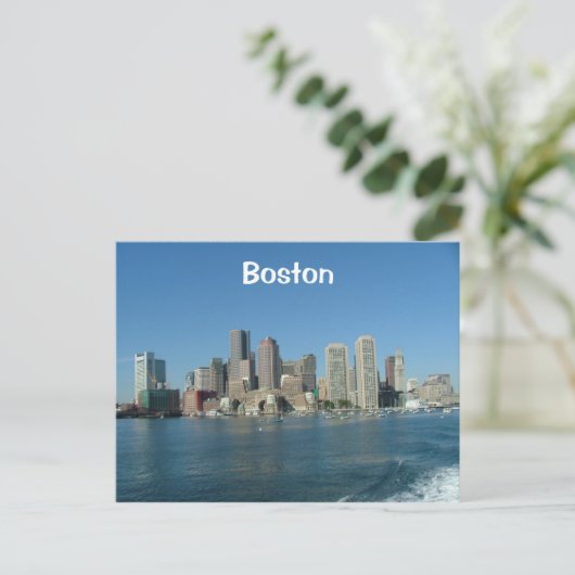 Boston Waterfront Briefkaart (Staand voorkant)