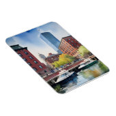 Boston waterverf kunst magneet (Rechterzijde)