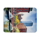 Boston waterverf kunst magneet (Horizontaal)