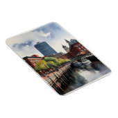 Boston waterverf kunst magneet (Rechterzijde)