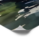 Boston waterverf kunst poster (Hoek)