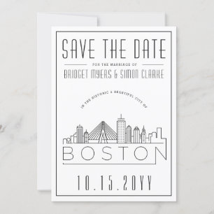 Boston Wedding   De gestileerde Veldlijn sparen de Kaart