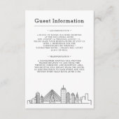 Boston Wedding | Gastinformatie Informatiekaartje (Voorkant)