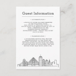 Boston Wedding | Gastinformatie Informatiekaartje