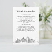 Boston Wedding | Gastinformatie Informatiekaartje (Staand voorkant)