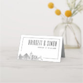 Boston Wedding | Kaarten voor tabelnaam plaatsen Plaatskaartje (Achterkant)