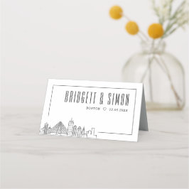 Boston Wedding | Kaarten voor tabelnaam plaatsen Plaatskaartje