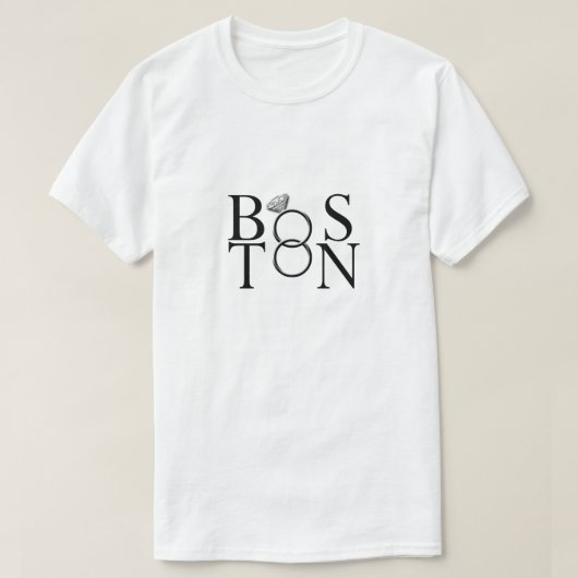 Boston Wedding T-shirt (Design voorkant)