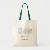 Boston Wedding Welcome Bag Tote Bag (Voorkant)