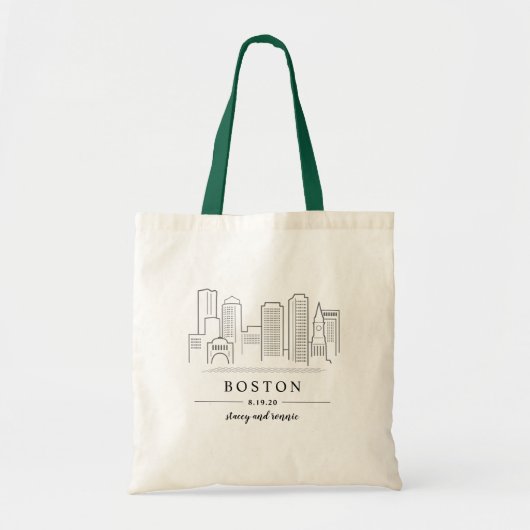 Boston Wedding Welcome Bag Tote Bag (Voorkant)