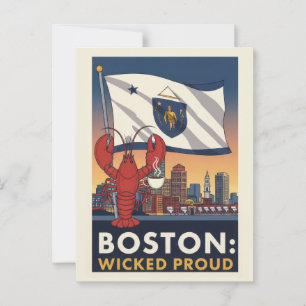 Boston Wicked Proud Briefkaart