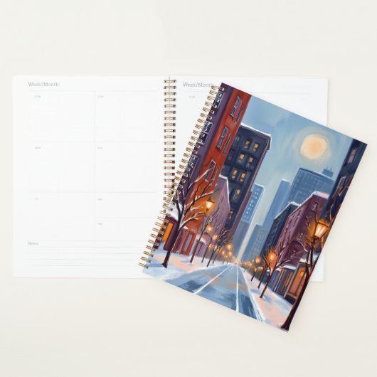 Boston Winter | Massachusetts Stad Aquarel Planner (Display)