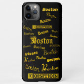 Boston Yellow Fonts iPhone Hoesje (Achterkant)