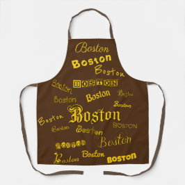 Boston Yellow Fonts Schort