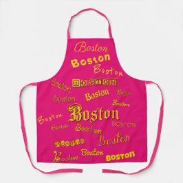 Boston Yellow Fonts Schort