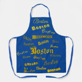 Boston Yellow Fonts Schort (Voorkant)
