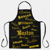 Boston Yellow Fonts Schort (Voorkant)