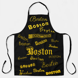 Boston Yellow Fonts Schort