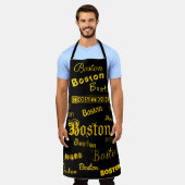 Boston Yellow Fonts Schort (Gedragen)