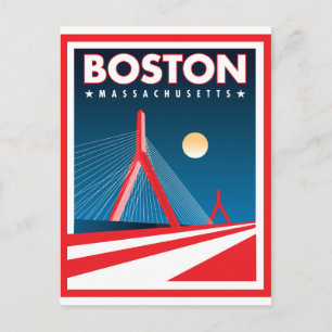 Boston Zakim Bridge Briefkaart