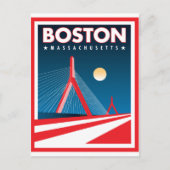 Boston Zakim Bridge Briefkaart (Voorkant)