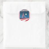 Boston Zakim Bridge Ronde Sticker (Tas)