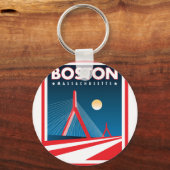 Boston Zakim Bridge Sleutelhanger (Voorkant)