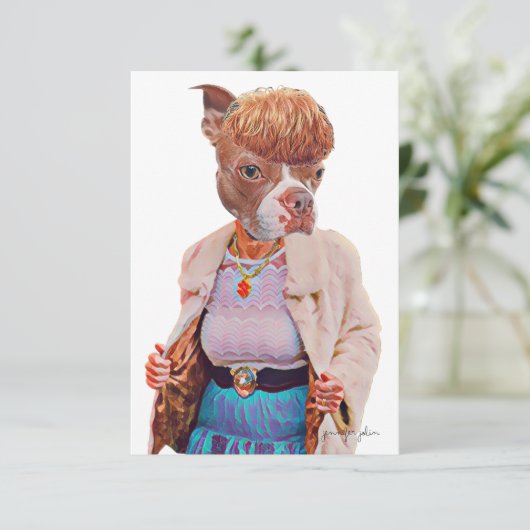 Boston Zo Fancy Note Kaart (Staand voorkant)