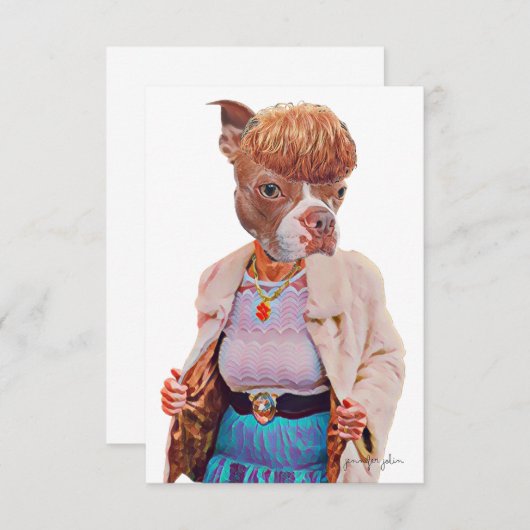 Boston Zo Fancy Note Kaart (Voorkant / Achterkant)