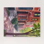 Boston Zomer | Massachusetts Brownstones Legpuzzel (Horizontaal)