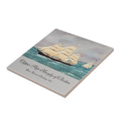 Bostonian Clipper schip Tegeltje (Zijkant)