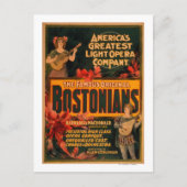 Bostonians Amerika's grootste lichtopera Briefkaart (Voorkant)